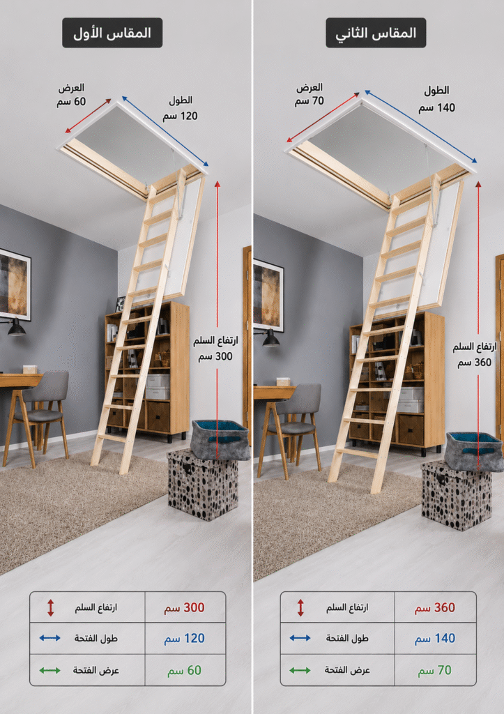 escalier en bois rouge